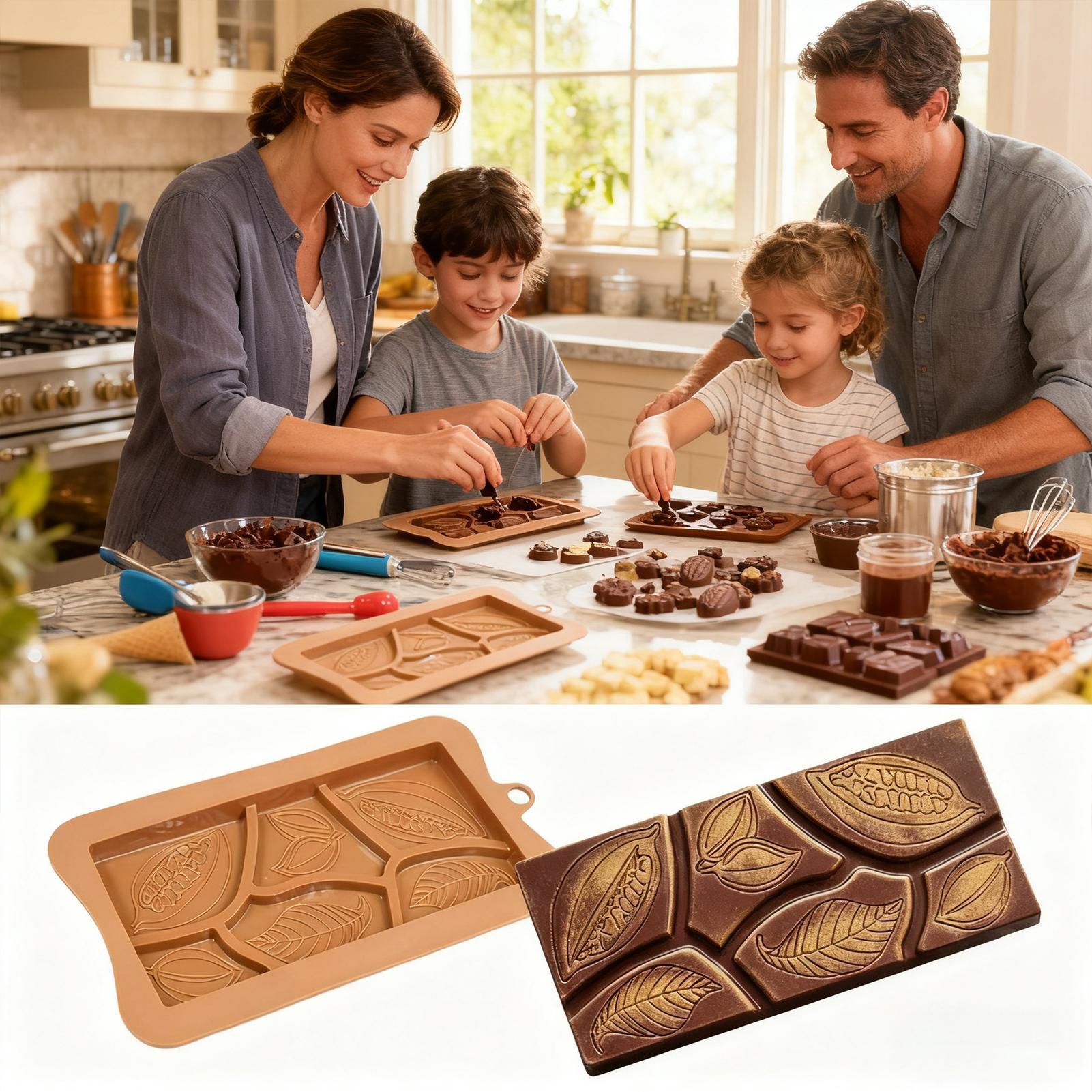 Food Energy Snacks - Cetakan Cokelat Silikon Food Grade Fleksibel