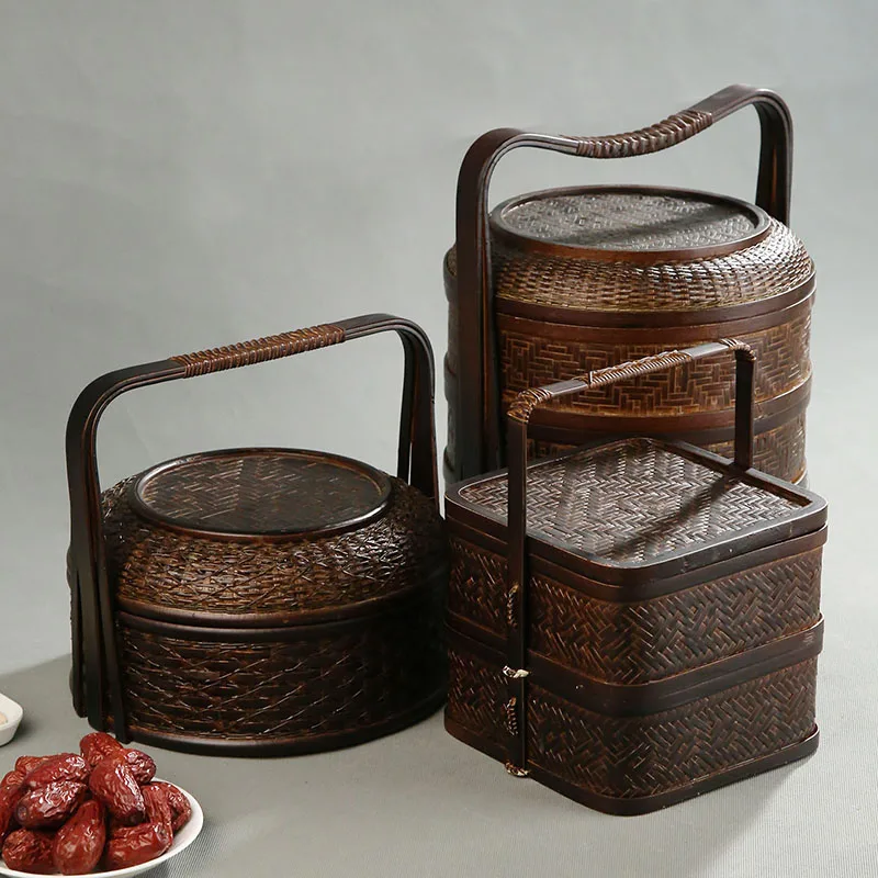 Keranjang Piknik Bambu dengan  - Food Snacks Hamper ulasan dan harga