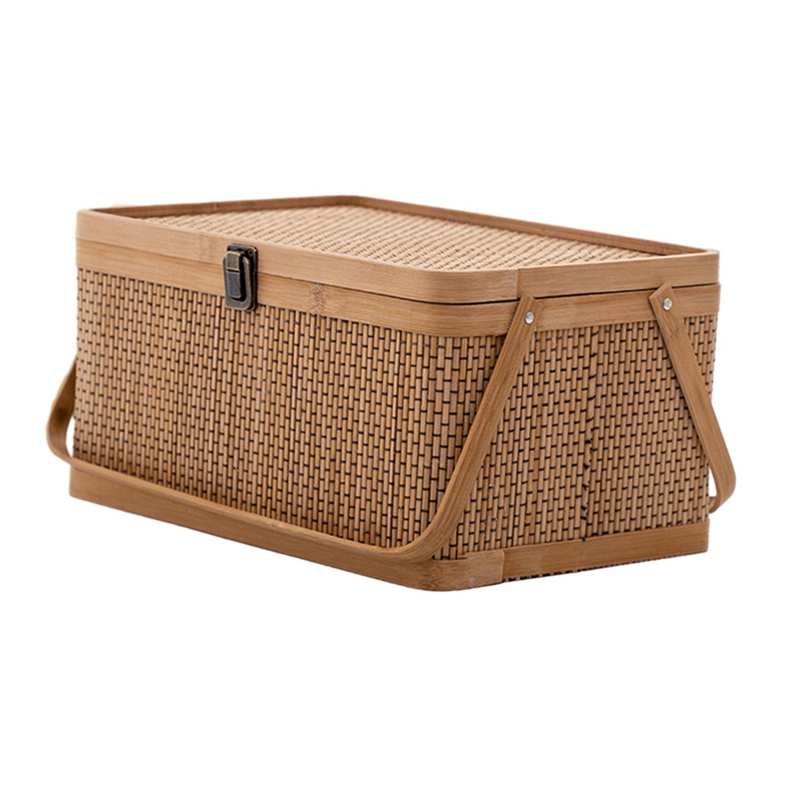 Keranjang Piknik Bambu Buatan  - Food Snacks Hamper ulasan dan harga