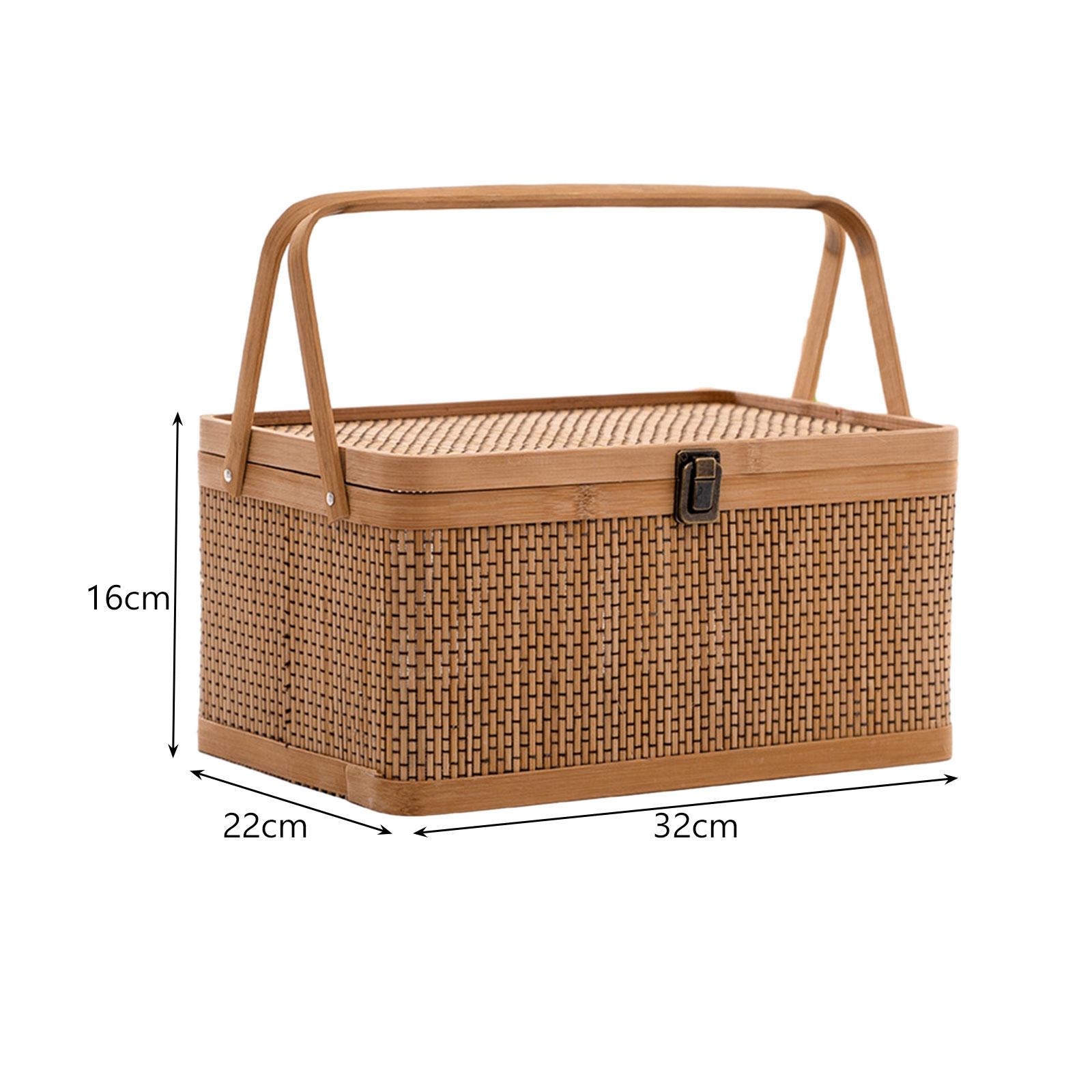 Keranjang Piknik Bambu Buatan  - Food Snacks Hamper ulasan dan harga