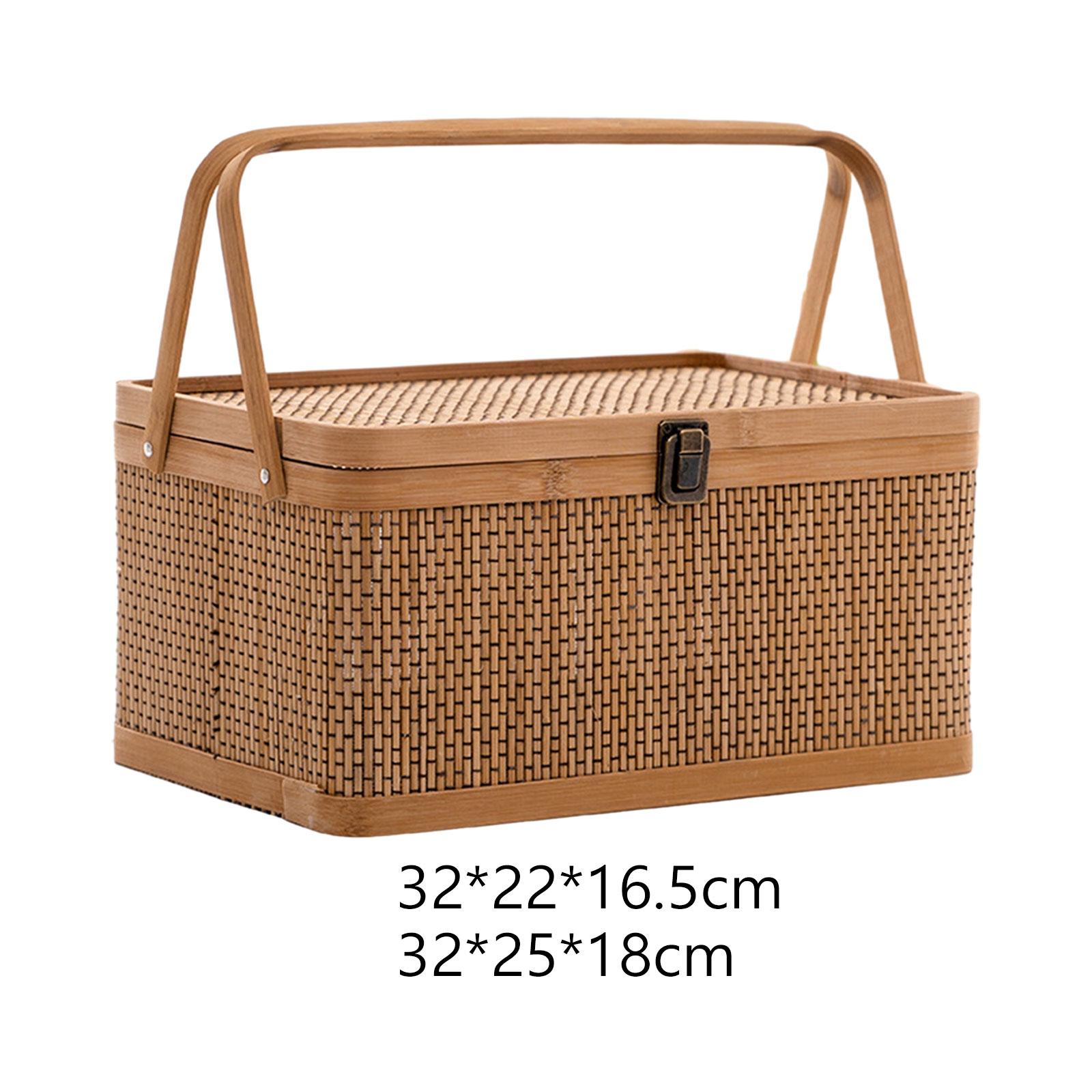 Keranjang Piknik Bambu Buatan  - Food Snacks Hamper ulasan dan harga