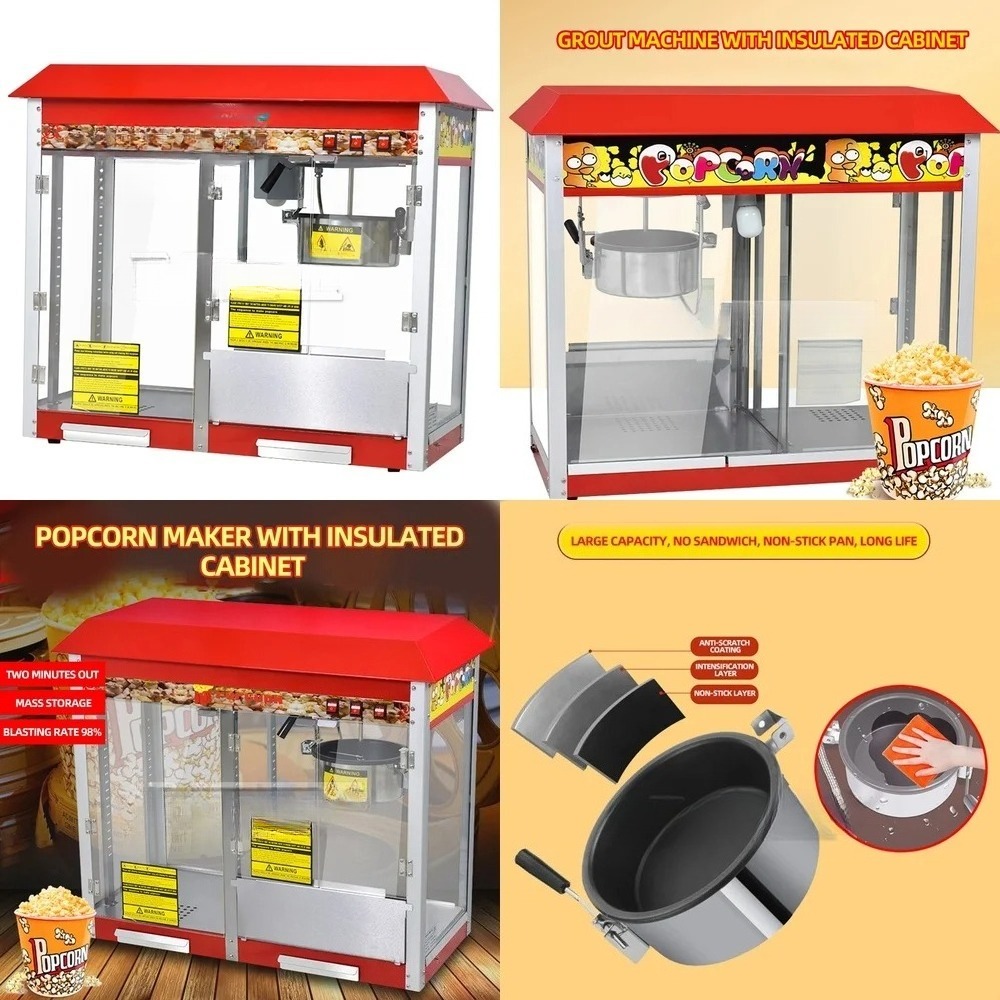Mesin Popcorn Komersial untuk  - Food Processor Snacks ulasan dan harga
