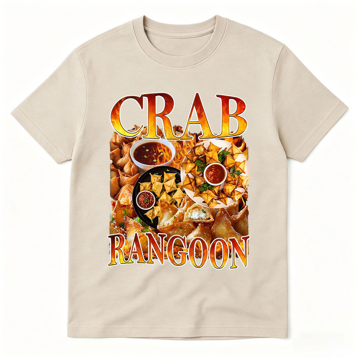 Kaus Makanan Vintage Crab Rang - Food Snacks With Fiber ulasan dan harga