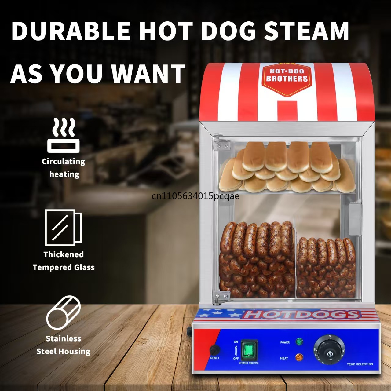Pemanas Roti Hot Dog Otomatis  - Food Processor Snacks ulasan dan harga