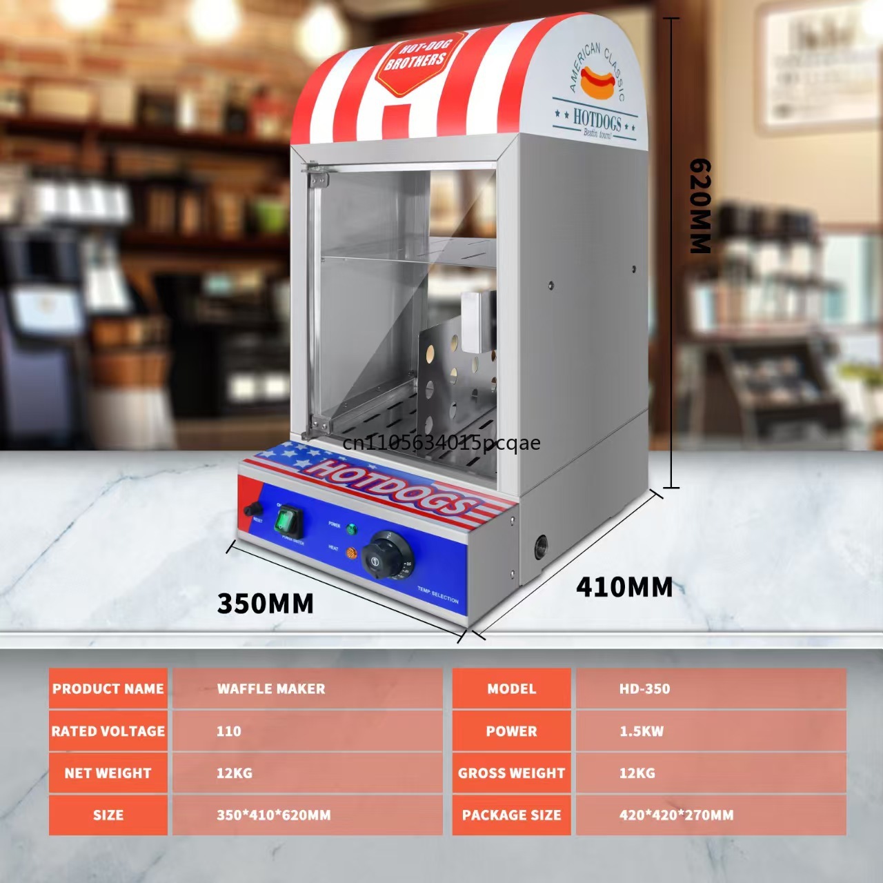 Pemanas Roti Hot Dog Otomatis  - Food Processor Snacks ulasan dan harga