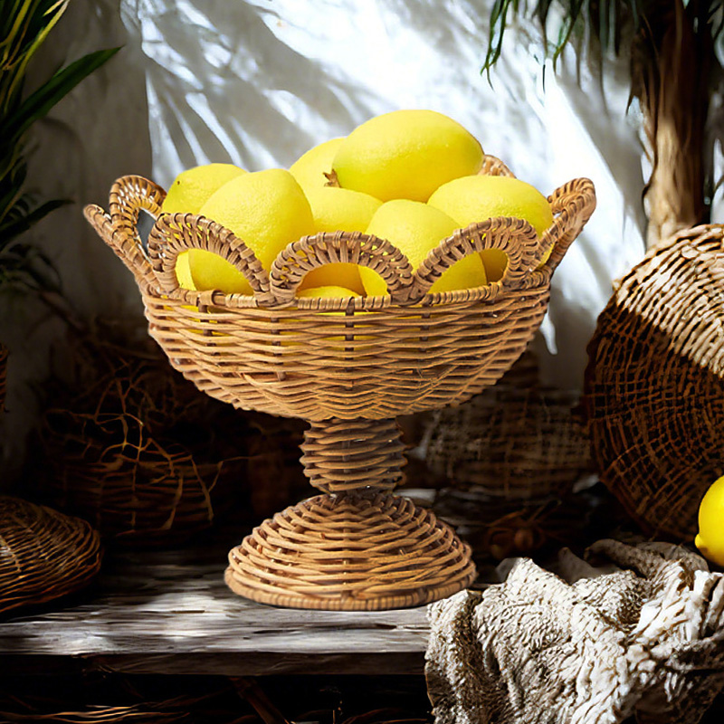 Alas Rotan Mangkuk Buah Dekora - Food Snacks With Fiber ulasan dan harga