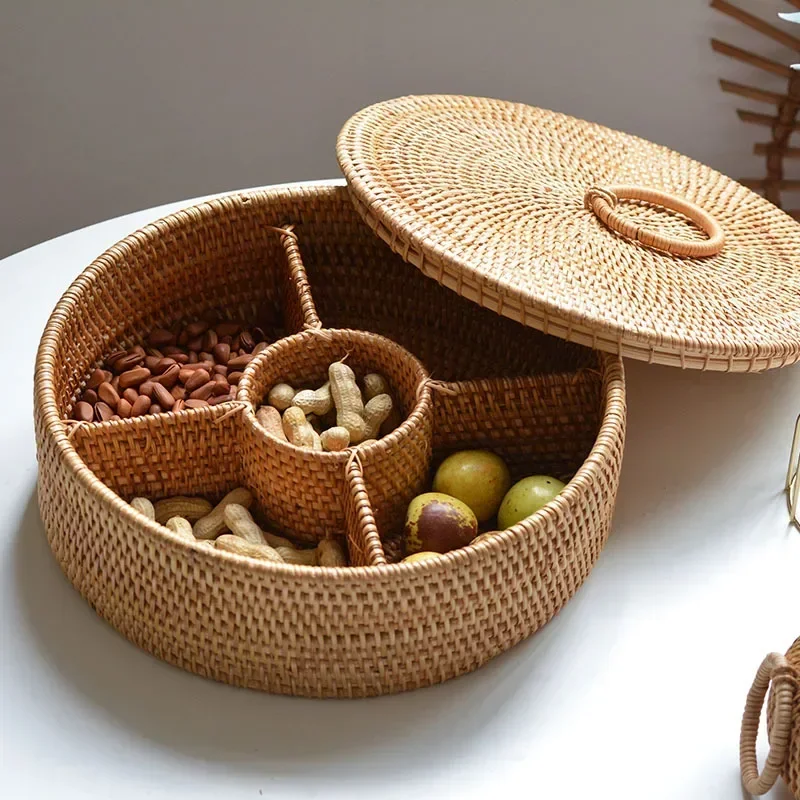 Kotak Rotan Alami 5 Sekat Kera - Food Snacks With Fiber ulasan dan harga