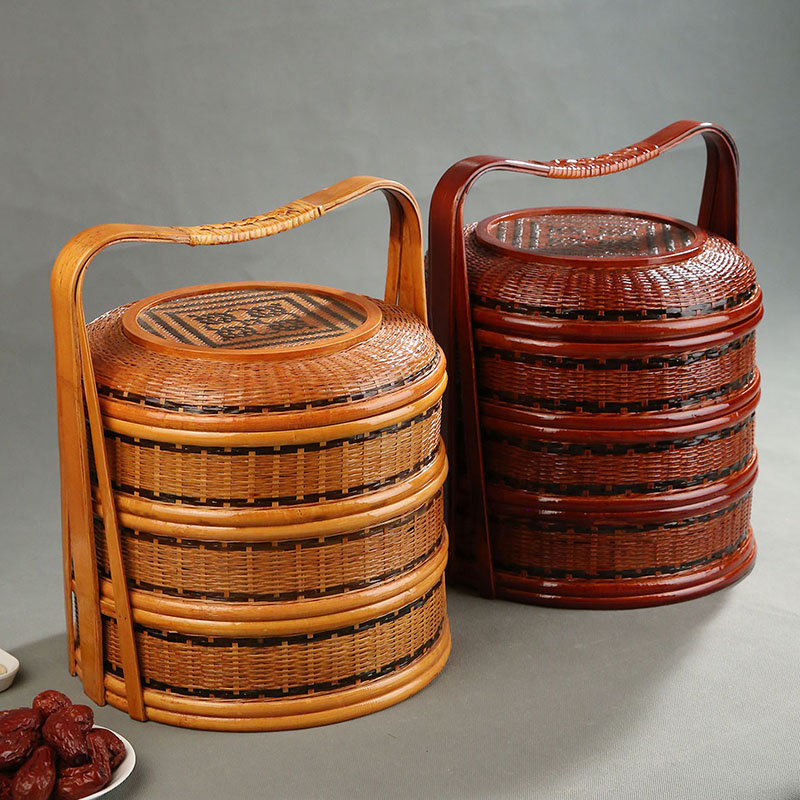 Keranjang Piknik Bambu dengan  - Food Snacks Hamper ulasan dan harga